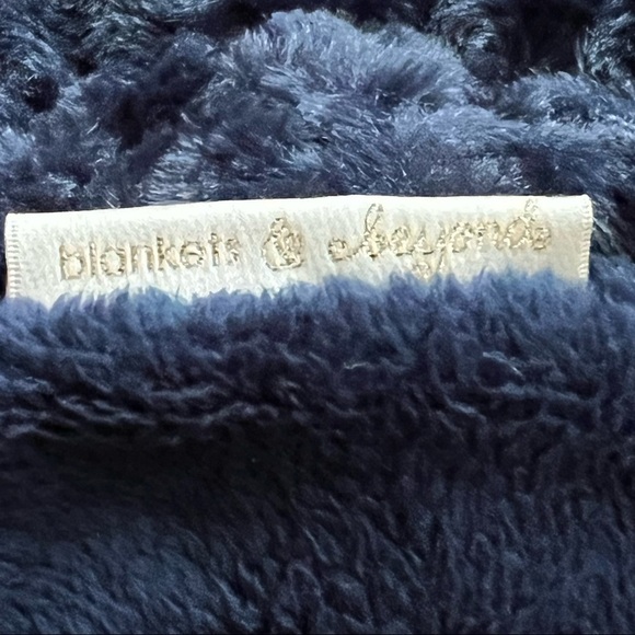 Blankets and Beyond Lovey Security Blanket Plush Teddy Bear Blue - Picture 4 of 8